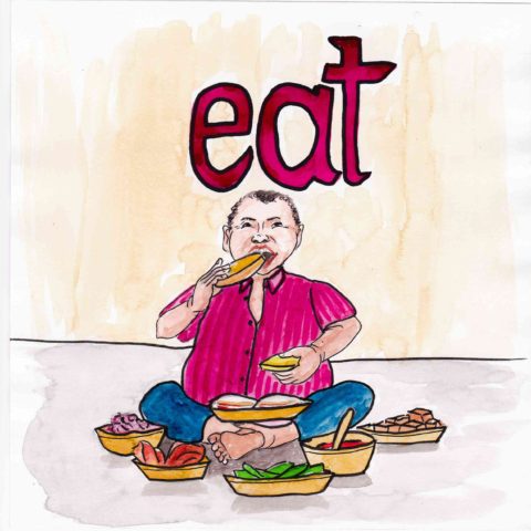 中学英単語 ,eat,食べる